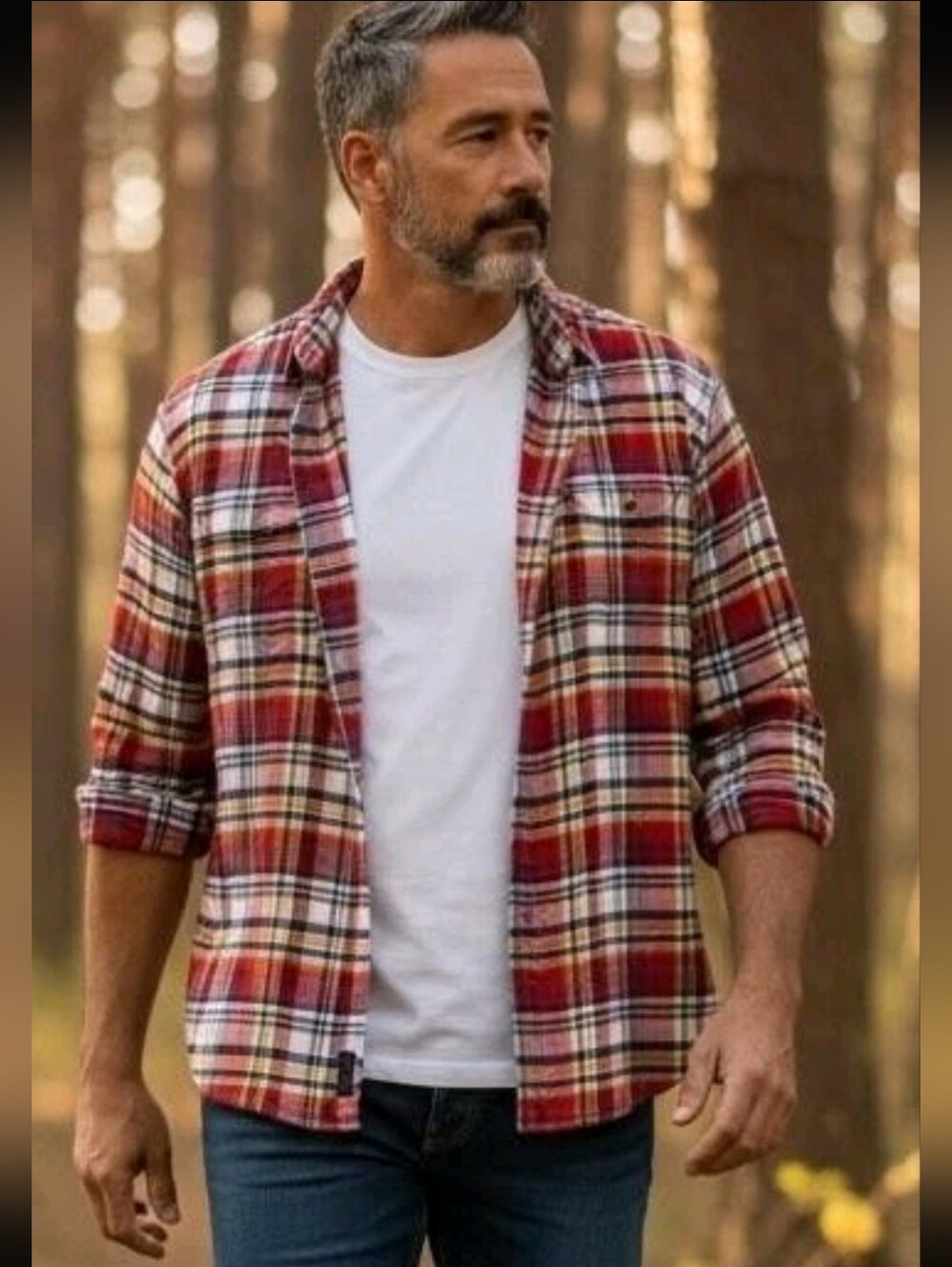 Woolrich Plaid Shirt, Size XXL, Red, Multi-Color, Buttondown, Cotton